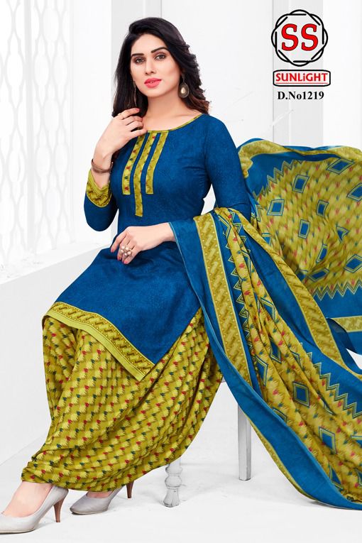 Ssc Sunlight Regular Wear Printed Designer Dress Material Collection
